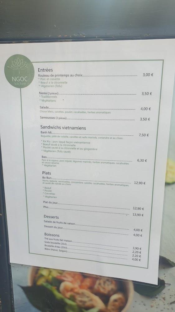 NGOC Kitchen - Menu Image 1